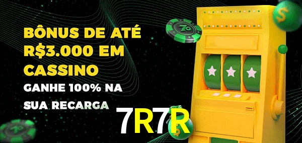 7R7R melhor bônus de depósito